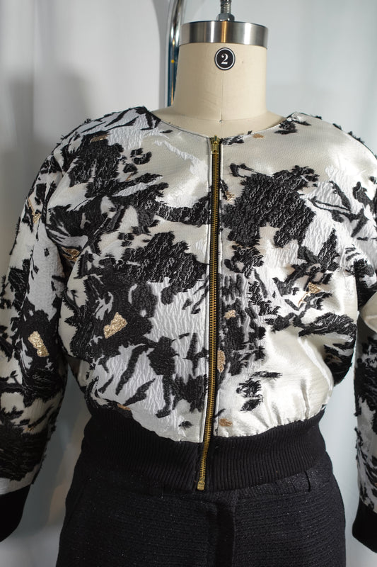 Brocade Bomber Jacket